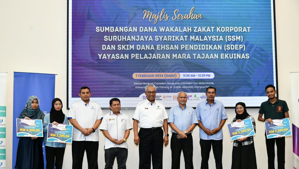 Pelajar UMPSA Terima Sumbangan Dari YPM EKUINAS Dan SSM UMPSA News